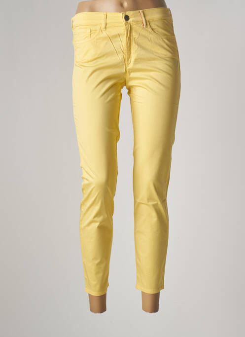 Pantalon 7/8 elasticitate mărime normală galben COUTURIST femme