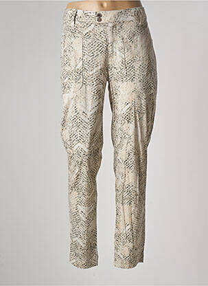 Pantalon slim bej EVA KAYAN femeie