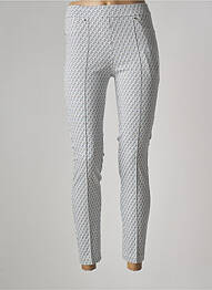 Jegging țesătură poplin mărime normală alb TONI femme
