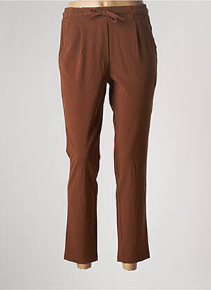 Pantalon 7/8 talie elastică mărime normală maro LA FEE MARABOUTEE femeie