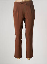Pantalon 7/8 talie elastică mărime normală maro LA FEE MARABOUTEE femeie