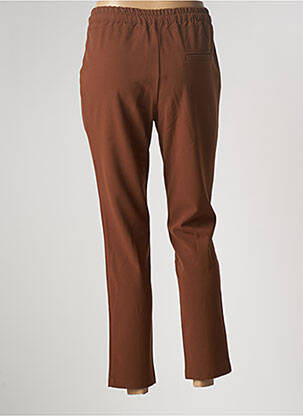 Pantalon 7/8 talie elastică mărime normală maro LA FEE MARABOUTEE femeie