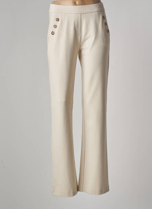 Pantalon drept elasticitate mărime normală bej TONI femme