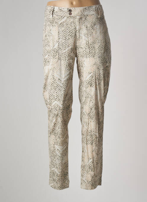 Pantalon slim bej EVA KAYAN femeie