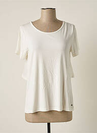 Tricou elasticitate mâneci scurte bej TEDDY SMITH femeie