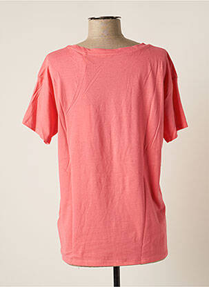 Tricou elasticitate mâneci scurte roz TEDDY SMITH fată