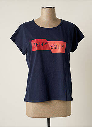 Tricou albastru TEDDY SMITH femeie