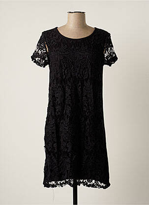 Rochie scurtă mâneci scurte mâneci scurte negru TEDDY SMITH femeie