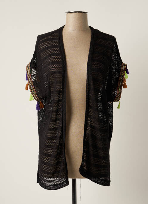 Vestă cu mâneci scurte negru TEDDY SMITH fată