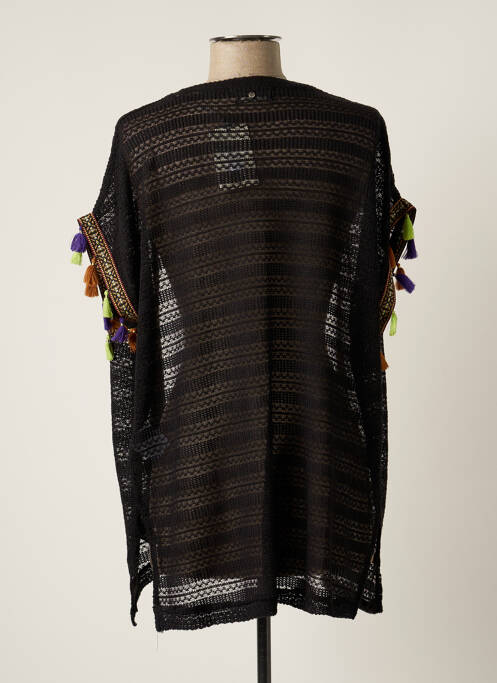 Vestă cu mâneci scurte negru TEDDY SMITH fată