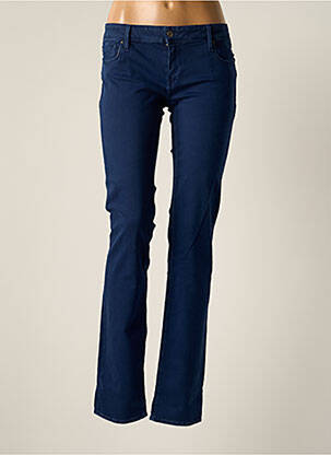 Pantalon slim talie joasă talie joasă albastru TEDDY SMITH femeie