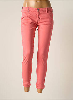 Pantalon chino talie joasă talie joasă roz TEDDY SMITH femeie