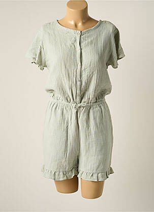 Salopetă scurtă verde TEDDY SMITH fată