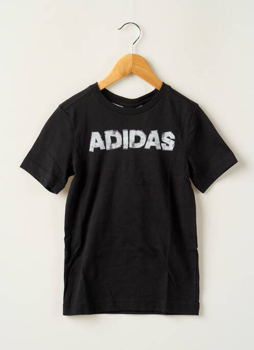 Tricou negru ADIDAS fată