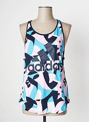 Maiou elasticitate fără mâneci albastru ADIDAS femeie