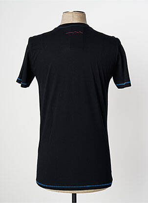 Tricou croială cambrată mâneci scurte negru TEDDY SMITH bărbat