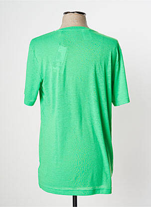 Tricou elasticitate mâneci scurte verde ADIDAS fată
