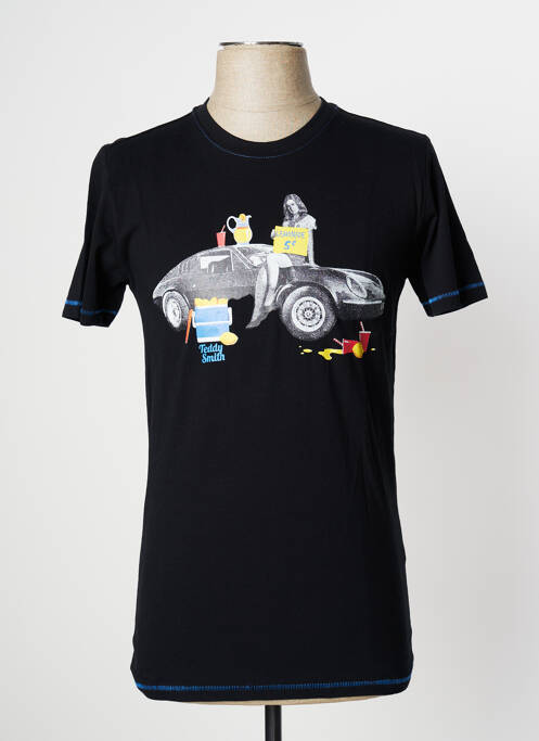 Tricou negru TEDDY SMITH bărbat