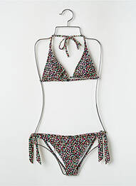 Costum de baie din două piese elasticitate top triunghiuri negru ARENA femme