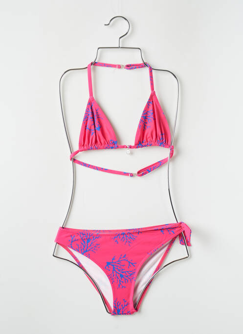 Costum de baie din două piese roz GRAIN DE SABLE fată