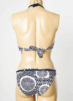 Costum de baie din două piese elasticitate top sutien modelat albastru GRAIN DE SABLE femeie