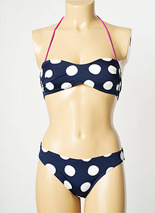 Costum de baie din două piese elasticitate top sutien modelat albastru ARENA femeie