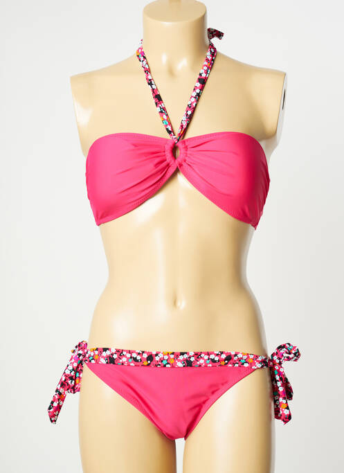 Costum de baie din două piese roz H.NATHALIE femeie