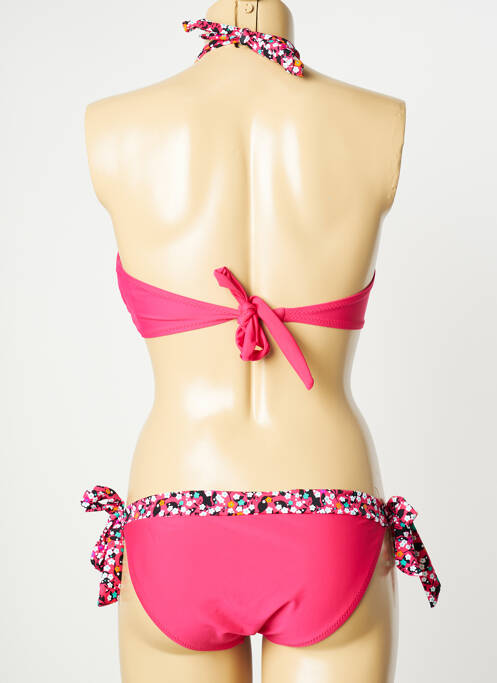 Costum de baie din două piese roz H.NATHALIE femeie