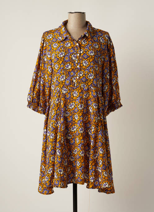 Rochie midi galben AN' GE femeie