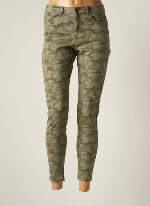 Pantalon slim verde B.YOUNG femeie