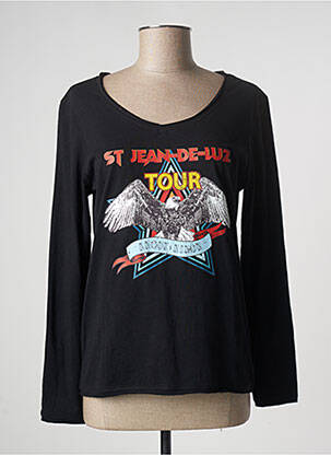 Tricou mâneci lungi mâneci lungi negru ANOUK ET NINON femeie