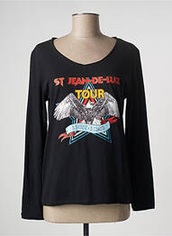 Tricou mâneci lungi mâneci lungi negru ANOUK ET NINON femme