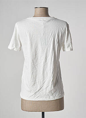 Tricou croială dreaptă mâneci scurte alb ONLY femeie