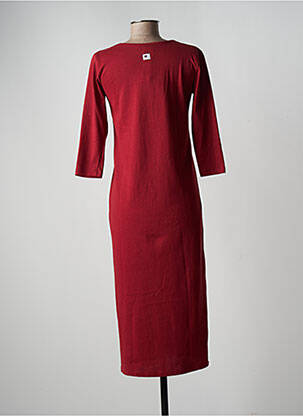 Rochie lungă mâneci lungi mâneci lungi roșu LOVE BY MD femeie
