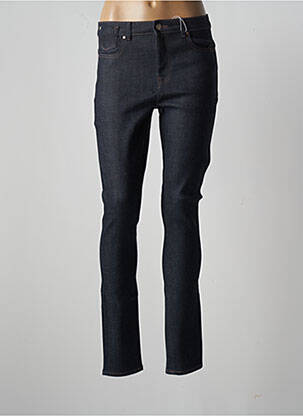 Blugi skinny țesătură brută talie înaltă albastru ONLY femeie
