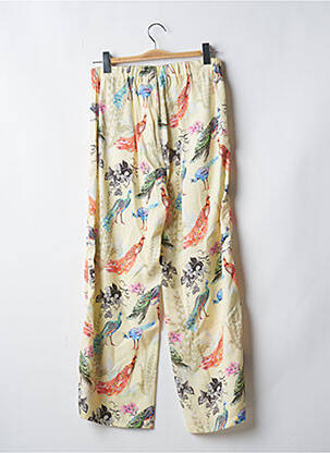 Pantalon drept talie elastică mărime normală galben ATELIER BOHÈME femeie
