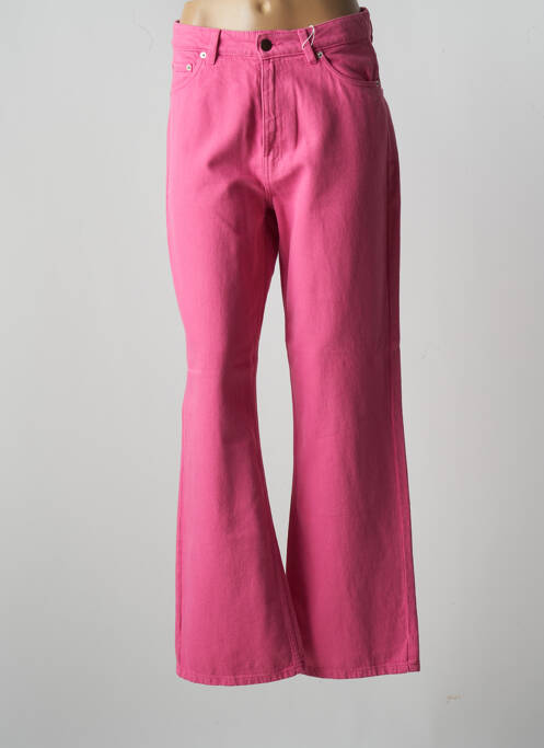 Blugi cu croială evazată roz ONLY femeie