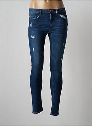 Blugi skinny elasticitate talie joasă albastru ONLY femeie