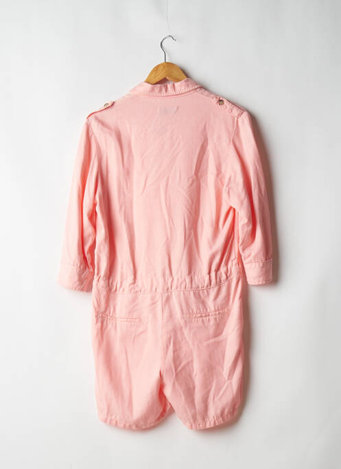 Salopetă scurtă buzunare mâneci 3/4 roz ATELIER BOHÈME femme