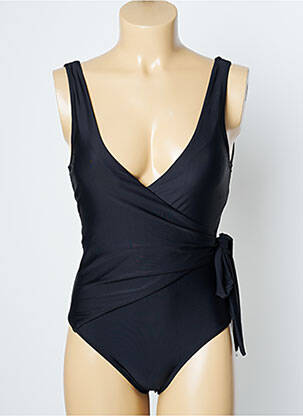 Costum de baie dintr-o singură piesă efect material satinat top triunghiuri negru ONLY femeie