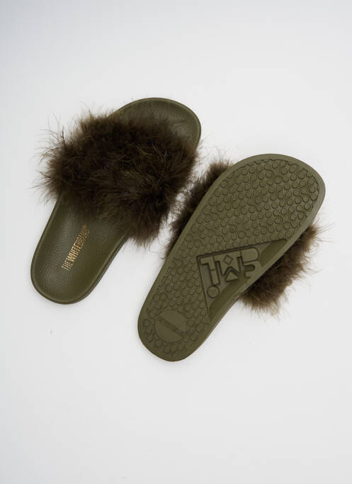 Mulete/Saboți verde THE WHITE BRAND femeie