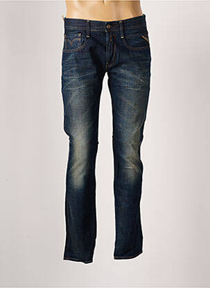 Blugi cu croială slim albastru REPLAY bărbat