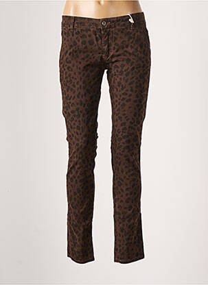 Pantalon slim maro PLEASE femeie