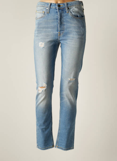 Blugi cu croială dreaptă albastru UNIQUE DNM femeie