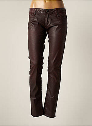 Pantalon slim talie joasă talie joasă roșu KAPORAL femeie