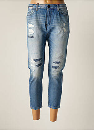 Pantalon trei sferturi albastru DONOVAN femeie