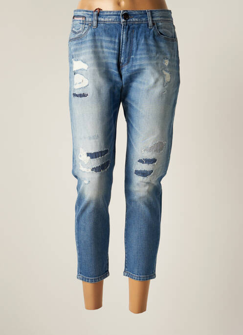 Pantalon trei sferturi albastru DONOVAN femeie