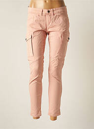 Pantalon cargo subțire mărime normală roz TEDDY SMITH femme