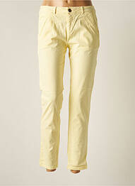 Pantalon 7/8 elasticitate talie joasă galben REIKO femme