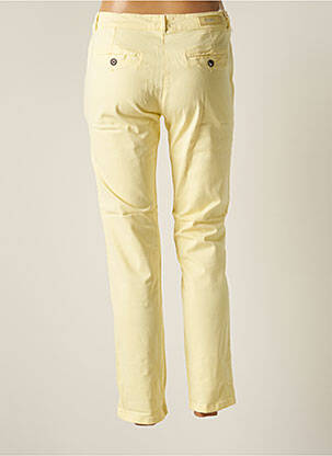 Pantalon 7/8 elasticitate talie joasă galben REIKO femeie